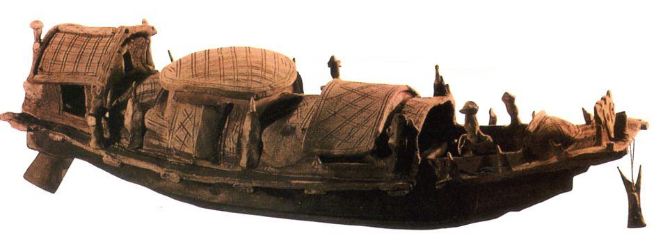 Лодка 2 века.(макет из гробницы) Китай. 