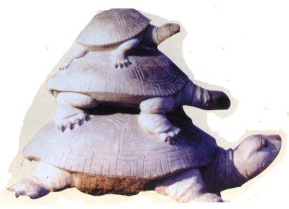 Черепахи. Средневековая китайская статуэтка.