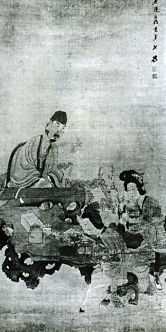 Наставник и ученицы в средневековом Китае периода Тан