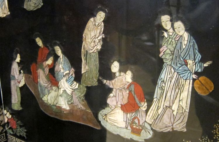 В гареме. Китайская живопись 18 века. Эрмитаж. Фото Лимарева В.Н. 