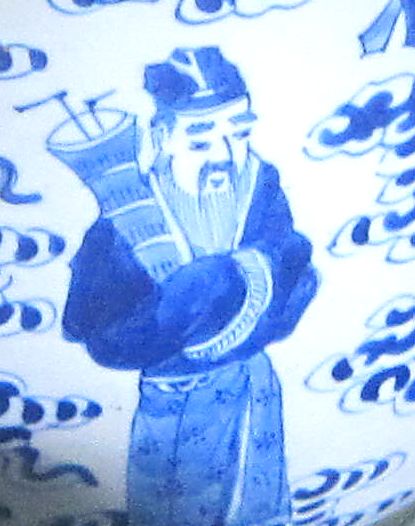 Китайский философ. Рис. на фарфоре, 17 века. Фото Лимарева В.Н.