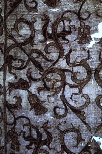 Ткань шелкового платья. Китай. 3 в до н.э. 